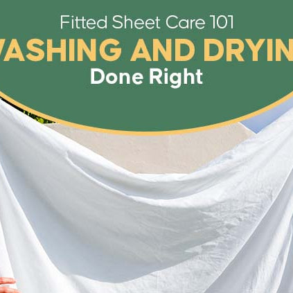Washing and drying of fitted bed sheet