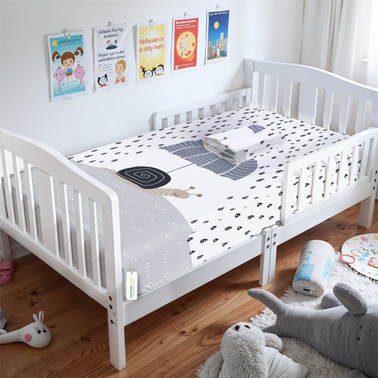 Premium Cotton 2PC Crib Sheets (120x60 cm) Soft, Breathable, Fitted Baby Mattress Sheets Shelly rains