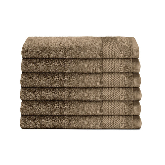 Cotton Hand Towel 50x100 CM 6 Piece Set-Soft Feel, Quick Dry, Highly Absorbent Durable Towels - Cotton Home