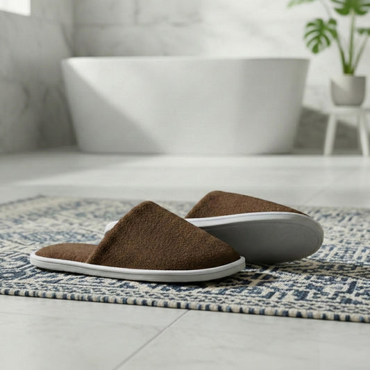 Bathroom Slipper – Soft Lightweight Wood Brown