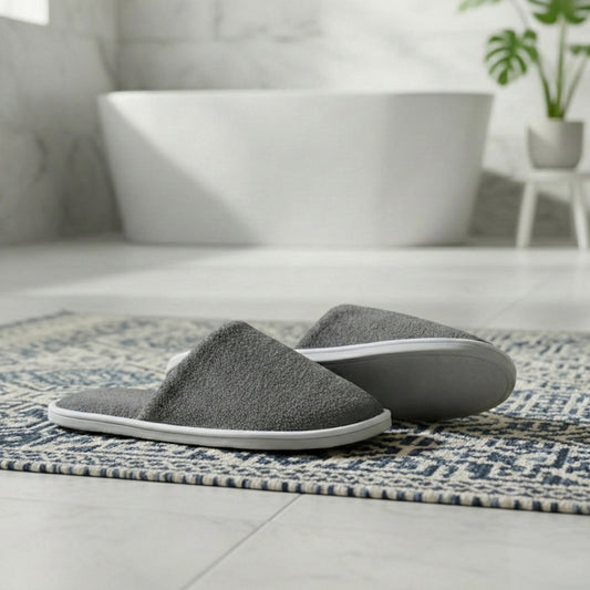 Bathroom Slipper – Soft Lightweight Gray