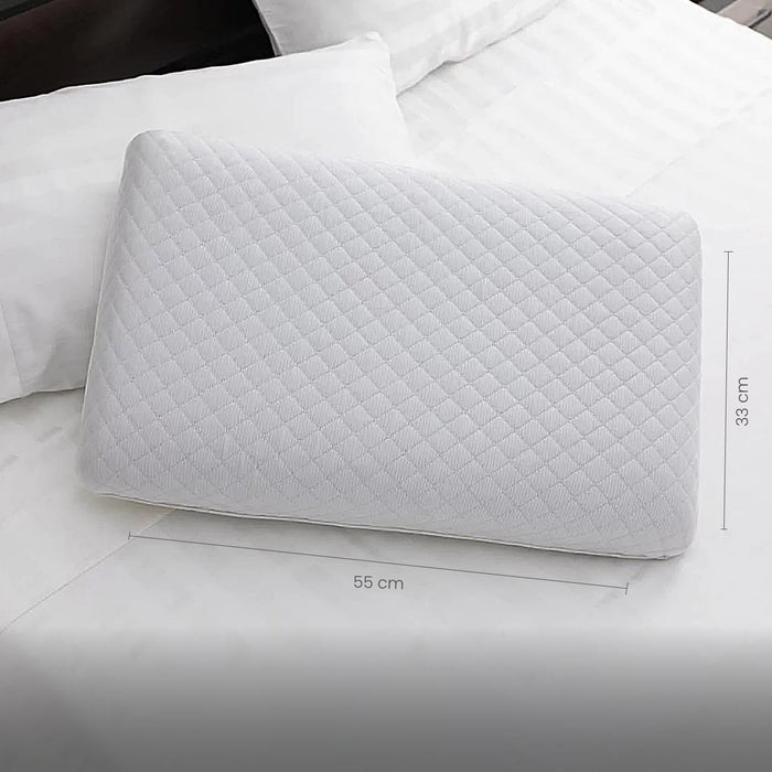 Shoulder Support Memory Foam Pillow Anti-Stress   35x55x12cm - White