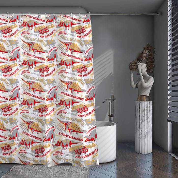 Shower Curtain Printed Fabric with Hooks 180x180 Cm - Trex - Cotton Home