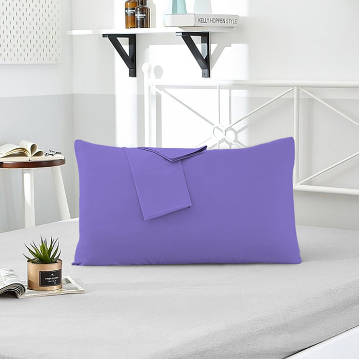 Pillow Cover with Pressed Pillow Set- 50x75cm - Dreamy Comfort Combo Purple - 2 Piece - Cotton Home