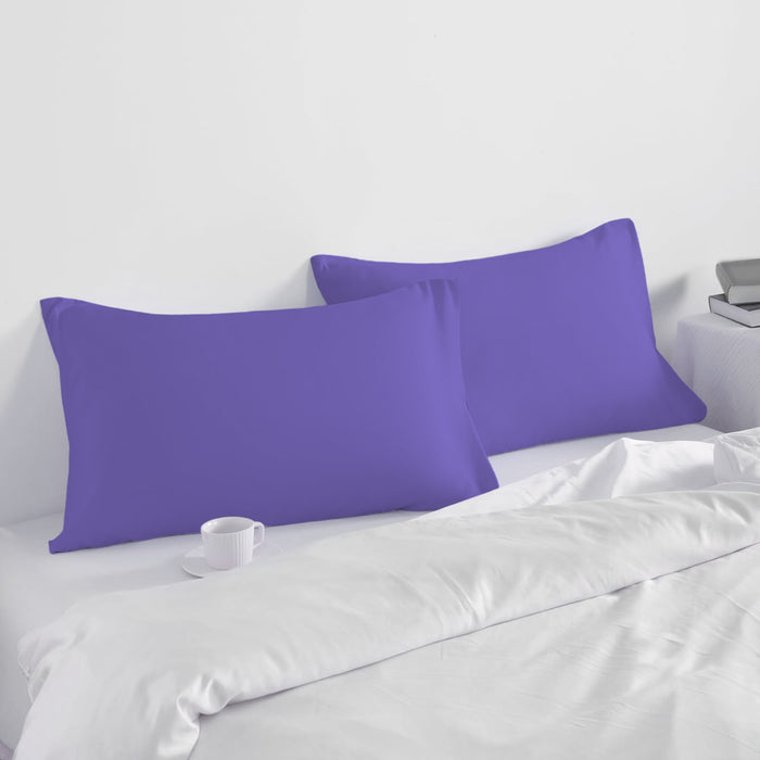 Pillow Cover with Pressed Pillow Set- 50x75cm - Dreamy Comfort Combo Purple - 2 Piece - Cotton Home