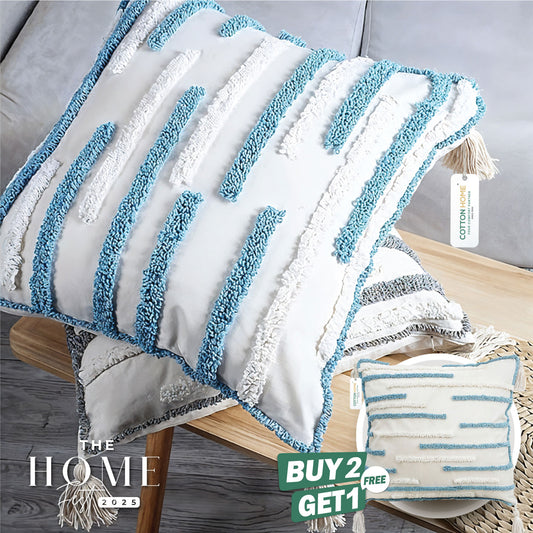 Home Fest 2025 Comfort Combo – 3PC Throw Pillow 45x45cm Stripe