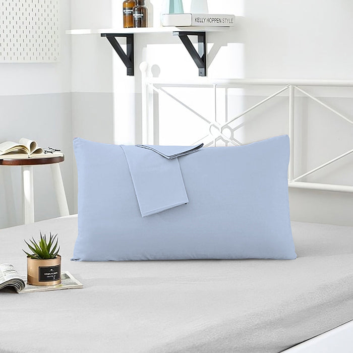 Pillow Cover with Pressed Pillow Set- 50x75cm - Dreamy Comfort Combo Sky Blue - 2 Piece - Cotton Home