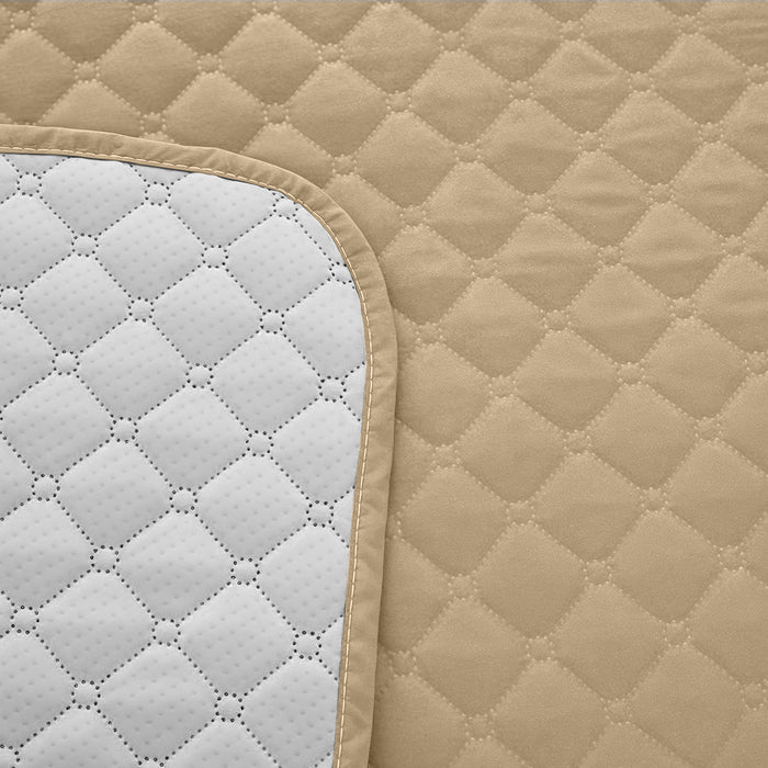 Ultimate Sofa Protector 3 Seater: Water Resistant Sofa Couch Cover for Ultimate Comfort |  Furniture Protector for Pets Kids - Brown