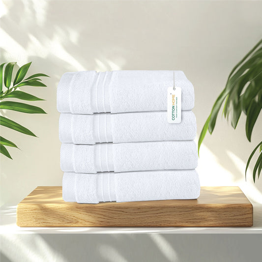Cotton Face Towel 30x30 CM 4 Piece Set-Soft Feel, Quick Dry, Highly Absorbent Durable Towels
