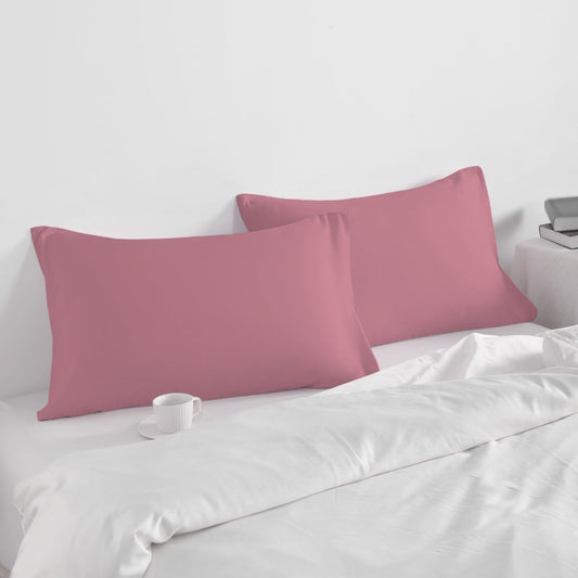 Pillow Cover with Pressed Pillow Set- 50x75cm - Dreamy Comfort Combo Mauve - 2 Piece - Cotton Home