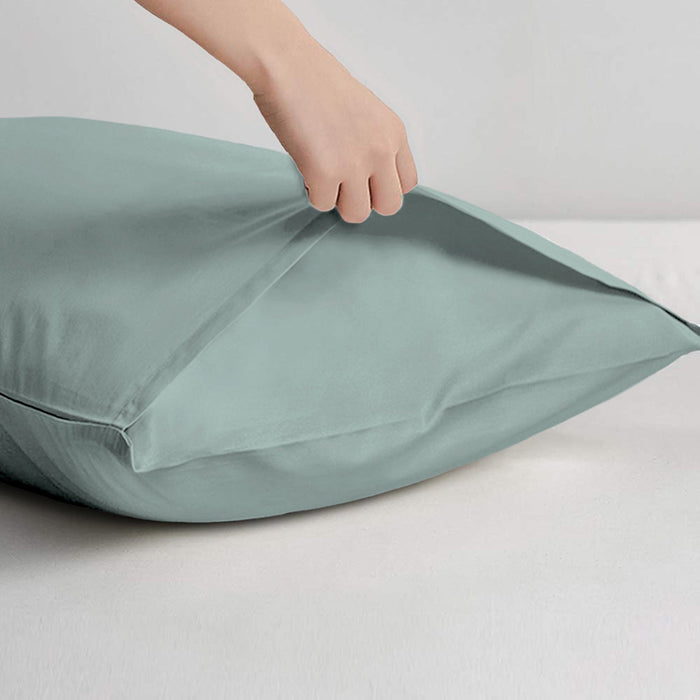 Pillow Cover with Pressed Pillow Set- 50x75cm - Dreamy Comfort Combo Metalic Blue - 2 Piece - Cotton Home