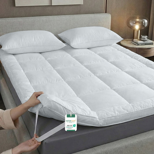 Mattress Topper 120×200+8cm - White
