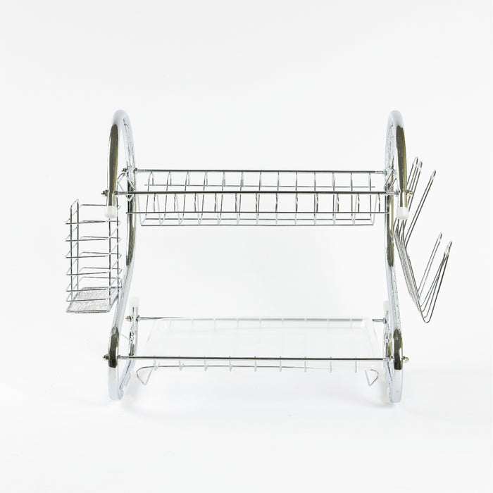Home Fest 2025 Comfort Combo - 2PC Steel Dish Rack with Cutting Board