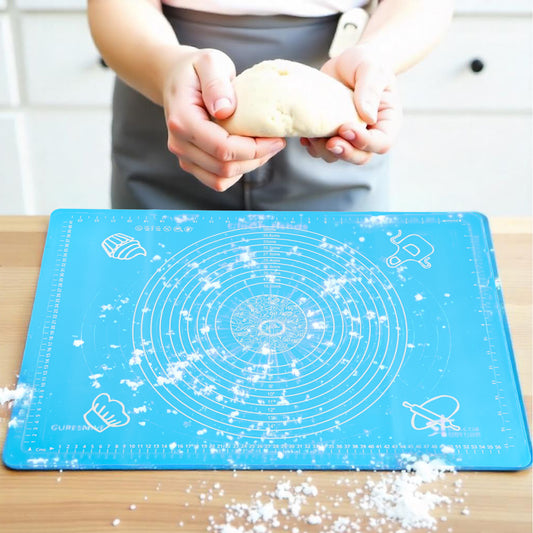 Silicon Blue Reusable Non-Stick Baking Mat Extra Large 60x40cm - Cotton Home