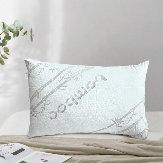 Bamboo Waterproof Pillow Protector 50 X 75 CM - 2 Piece, Grey