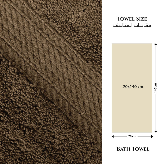 Home Fest 2025 Comfort Combo – Towels & Slippers Set-BROWN