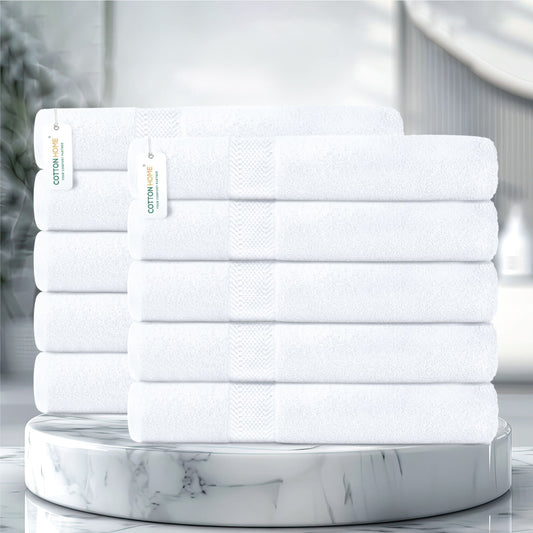 Cotton Bath Towel 70x140 CM 10 Piece Set-Soft Feel, Quick Dry, Highly Absorbent Durable Towels