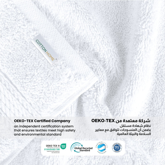 Home Fest 2025 Comfort Combo – Towels & Slippers Set-White