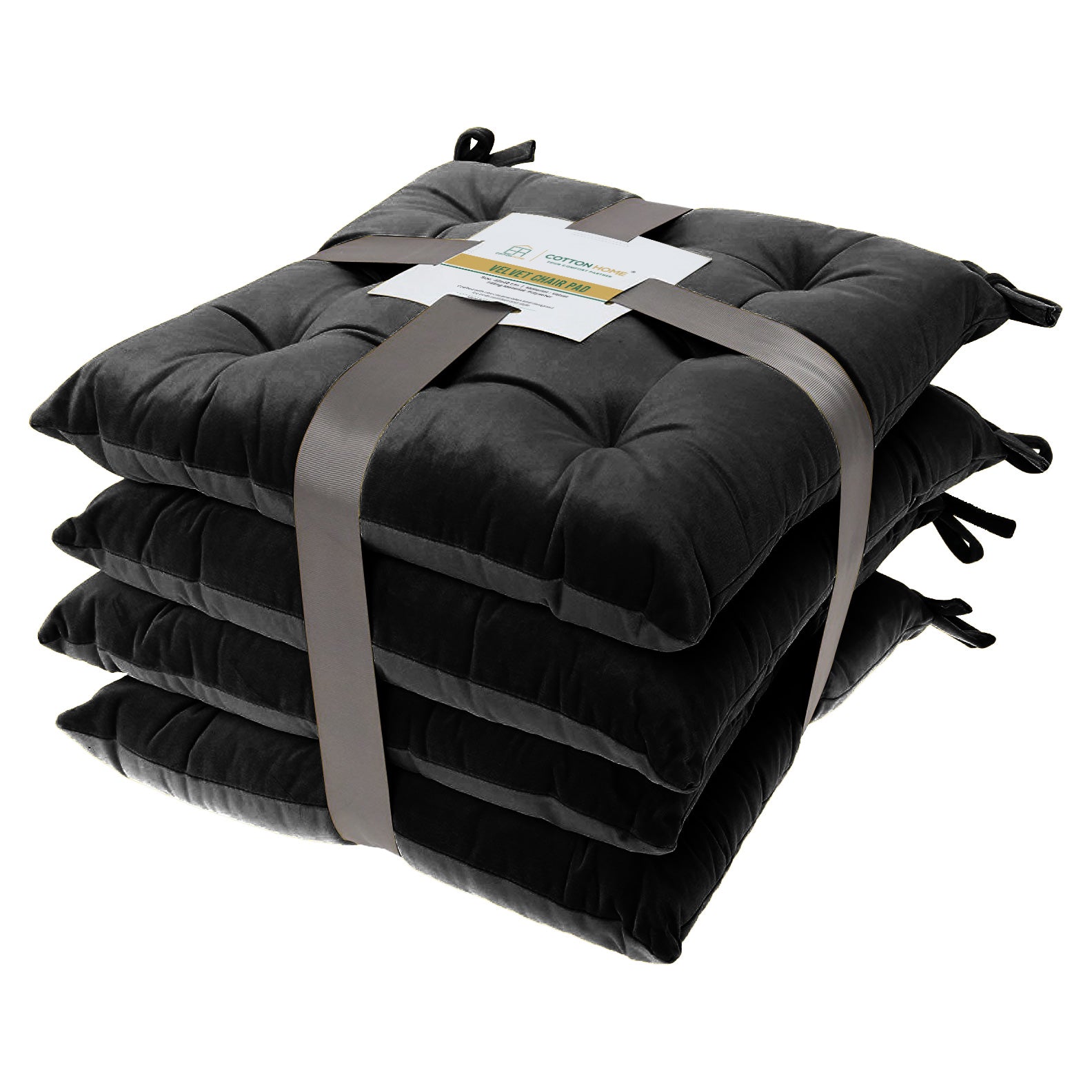 Black velvet seat pads sale