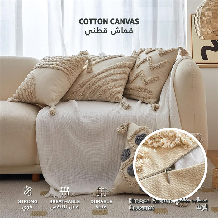 Home Fest 2025 Comfort Combo – 3PC Throw Pillow 45x45cm Ripple