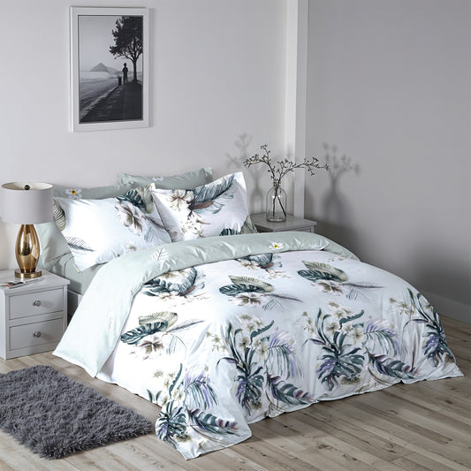 Petal Soft King Size Duvet Cover Set – 6 Pieces 220x240cm – Elegant Floral Bedding with Fitted Sheet & Pillowcases