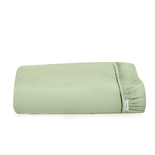 Super Soft Double Size Fitted sheet 120x200+25 cm Mint Green with Deep Pockets - Cotton Home