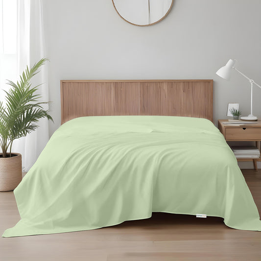 Flat Sheet Super Soft King 220x240cm-Mint Green