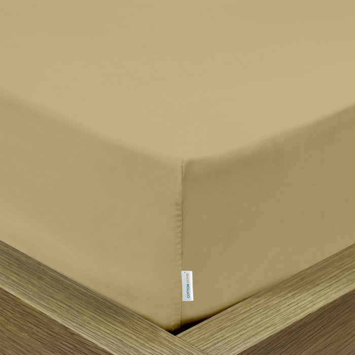 Super Soft Fitted sheet 90x200+20 CM - Mustard - Cotton Home