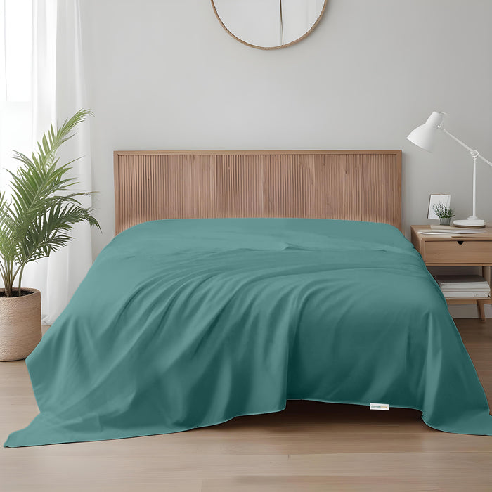 Flat Sheet Super Soft King 220x240cm-Teal