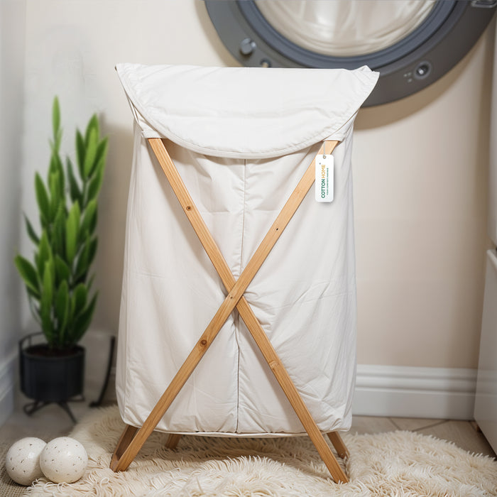 Home Fest 2025 Comfort Combo - Laundry Basket with Bamboo Handles