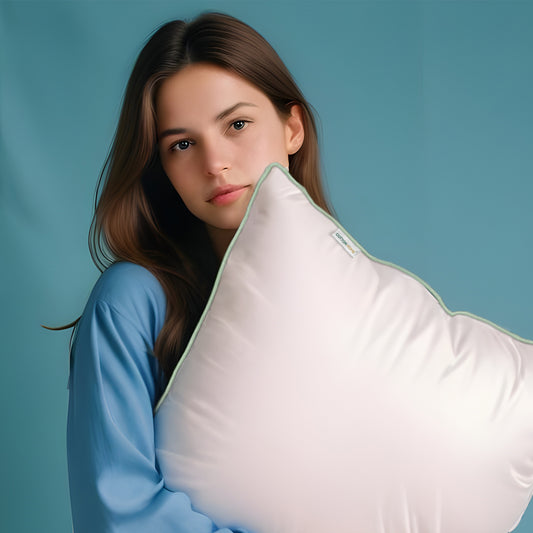 Bamboo Silk Filled Pillow 50x75cm Pack of 2 White - Cotton Home