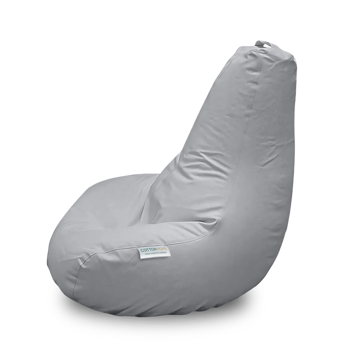 Adult Premium Rain Drop Bean Bag Chair Light Grey Luxurious Comfort for Home & Office Contemporary Design, Soft Fabric, Durable Construction Perfect for Lounging, Reading, or Relaxing 90x90cm