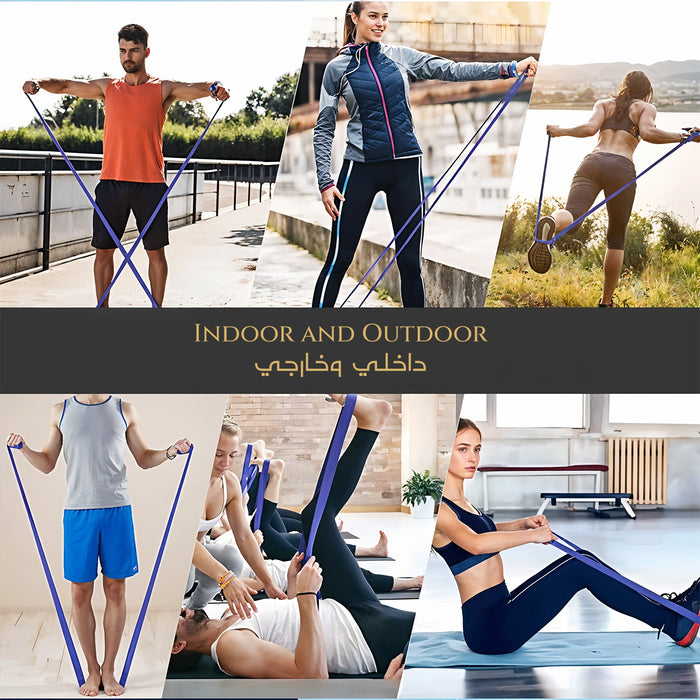 Exercise Resistance Band β Elastic Yoga & Pilates Band for Home Fitness & Strength Training