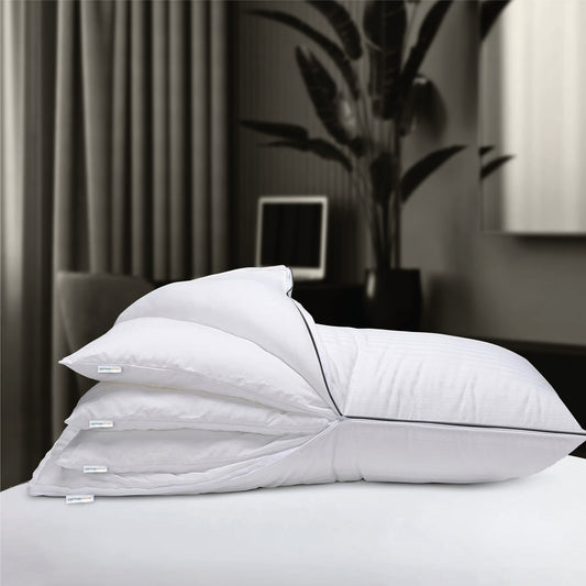 Triton Premium Cotton Three-in-One Adjustable Layer Cotton Pillow with Down Alternative filling 50x75 cm - Cotton Home