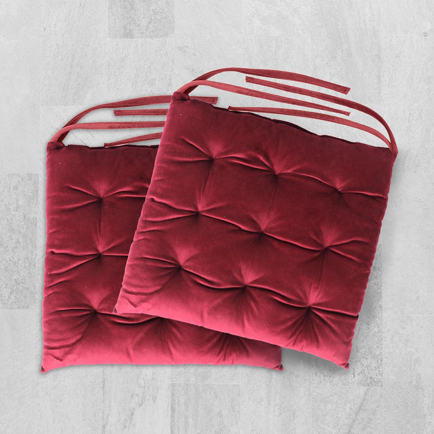 Maroon chair cushions sale