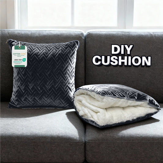 Dormella 2-in-1 Cushion with Blanket 40x40cm Cushion with 160x220cm Blanket Grey