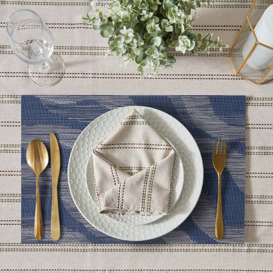 Luxury Placemat Set of 4 | Heat Resistant Placemats | Table Mats | Cotton Home - Blue