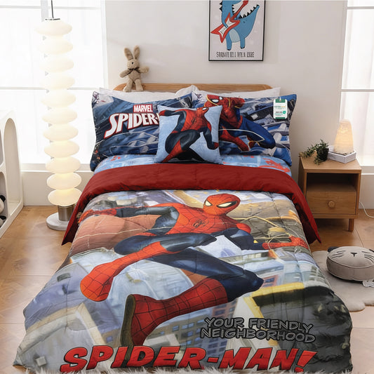 Spiderman Kids Bedding Set – 5 Piece Comforter Set