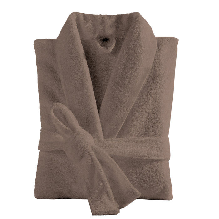 Bathrobe With Pockets Terry  - Taupe