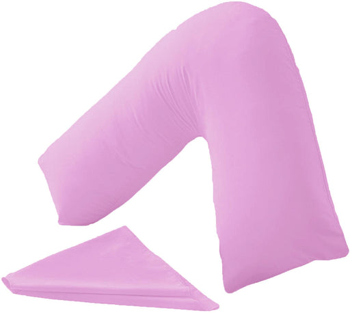 V Shape Pillow Cover - Standard Size - Pink