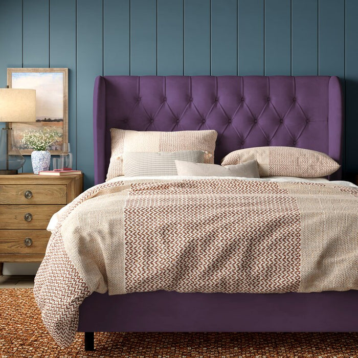 Larlack Queen Upholstered Low Profile Standard Bed - Cotton Home
