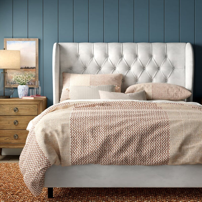 Larlack Queen Upholstered Low Profile Standard Bed - Cotton Home