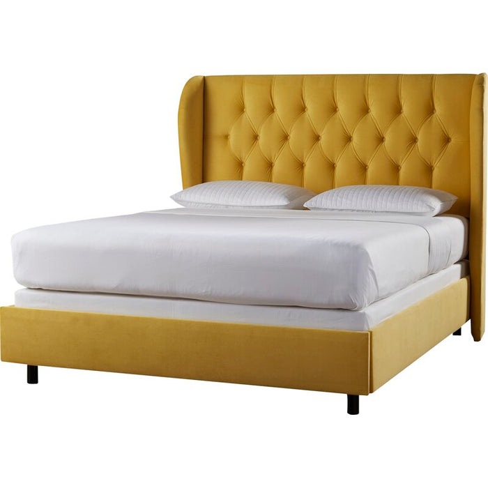 Queen Upholstered Low Profile Standard BedHome