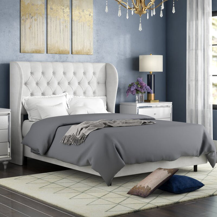 Larlack Queen Upholstered Low Profile Standard Bed - Cotton Home