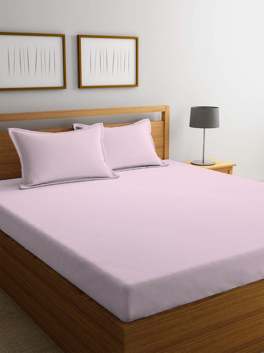 REST 3PCS SET SINGLE FITTED SHEET SUPER SOFT-PINK - Cotton Home
