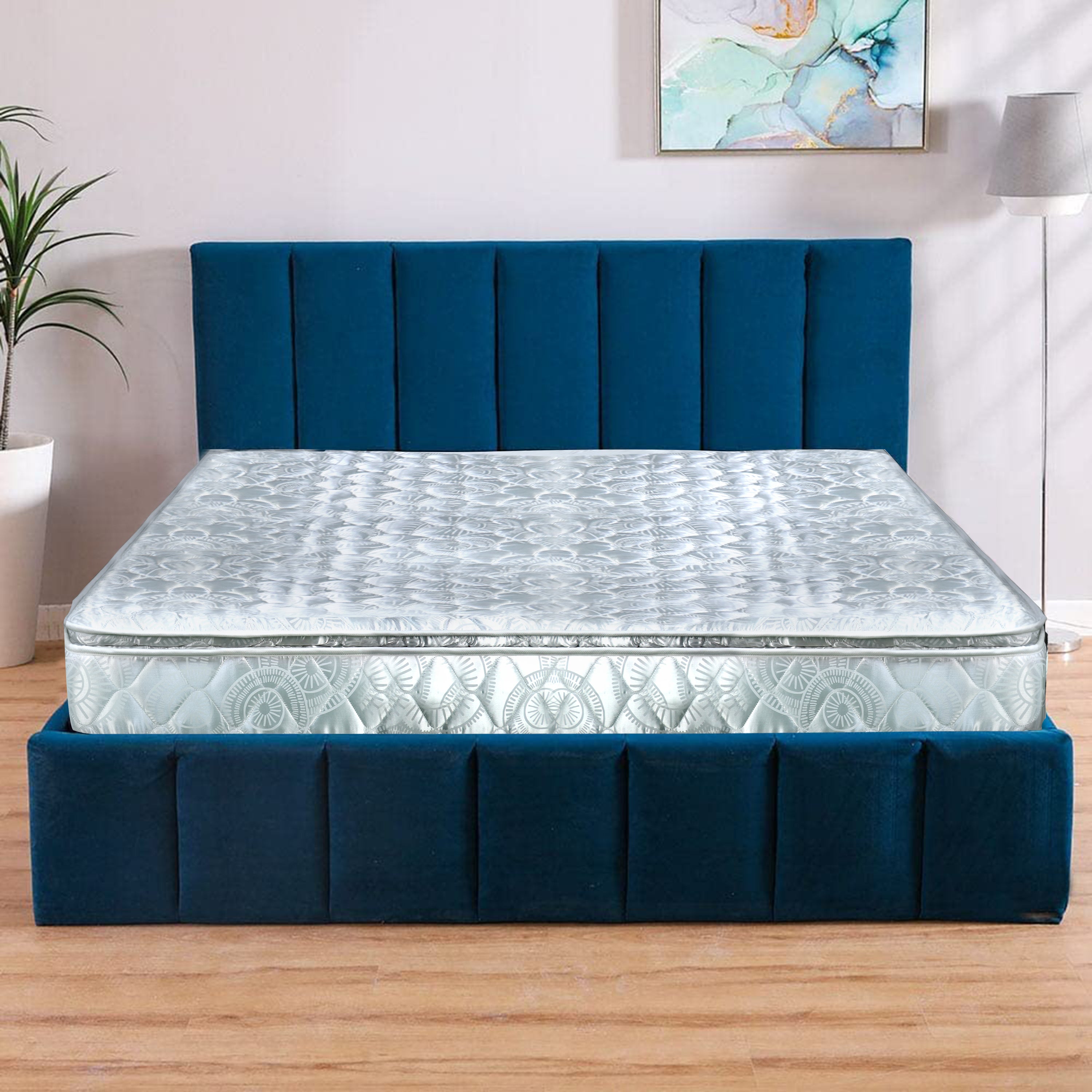 Thin pillow best sale top mattress