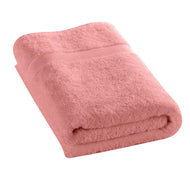Bath Sheet Rose Pink Large Size 90 x 180 cm High Quality 550 GSM 100% Cotton Soft Bathroom Towels, Quick Drying, Highly Absorbent, Perfect for Hotels, Spas and Homes