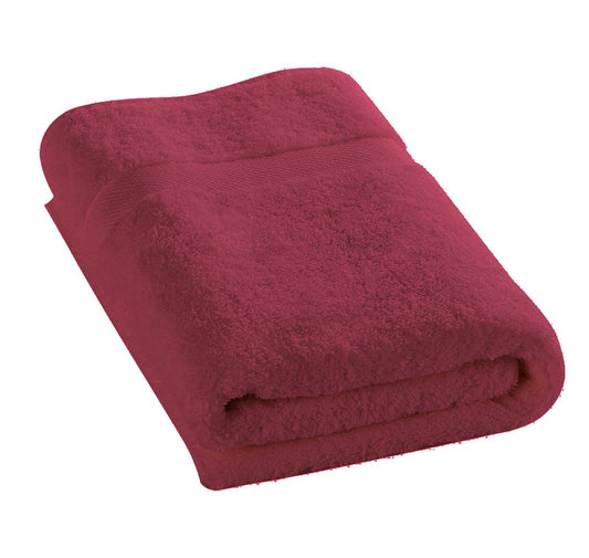 Burgundy bath sheet 100x150