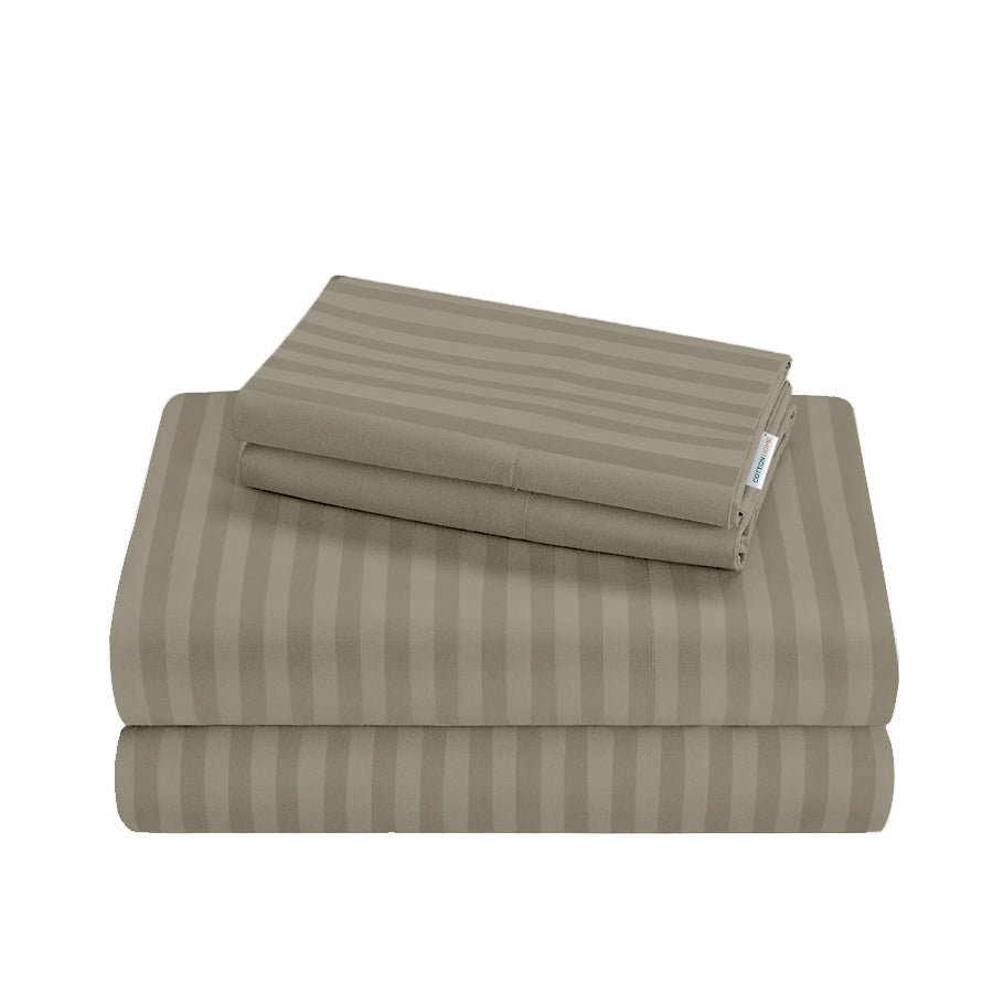 6 Piece Duvet Cover Set 220x240cm Supersoft Grey