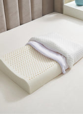 High Quality King Size 40x70 (11x13) Knitted Anti Snore Contour Cervical Neck Support Memory Foam Pillow with Washable Grey Cover - Cotton Home